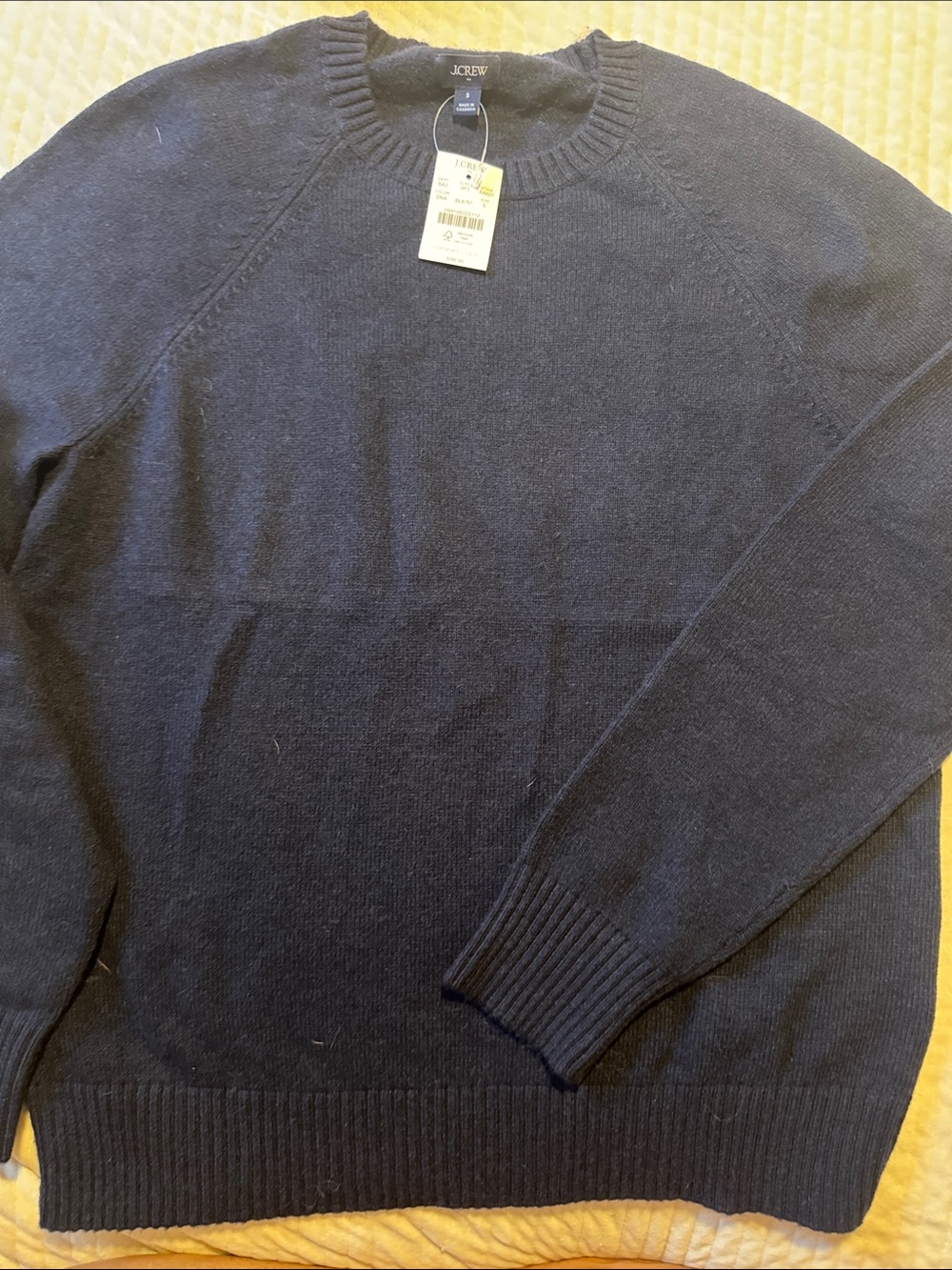 J. Crew Men’s Dark Navy Crewneck Sweater